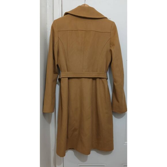 Michael kors womens small wool cashmere coat camel brown Cognac - Picture 4 of 9